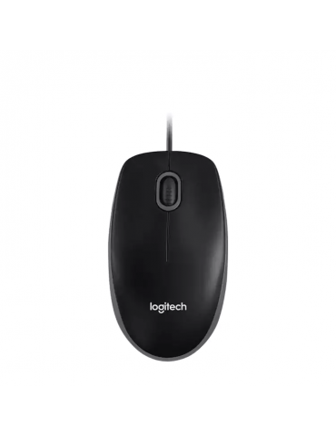 Logitech B100 USB Mouse-Black