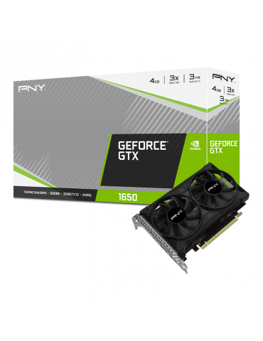 VGA PNY GeForce GTX 1650 4GB GDDR6 Dual Fan