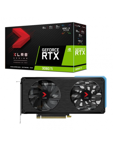 VGA PNY GeForce RTX™ 3060 Ti 8GB XLR8 Gaming REVEL EPIC-X RGB™ Dual Fan-LHR