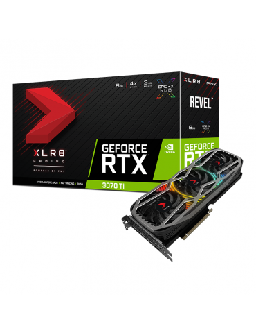 VGA PNY GeForce RTX 3070 Ti 8GB XLR8 Gaming REVEL™ EPIC-X RGB™ Triple Fan