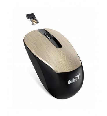 Mouse Genius NX-7015-Blue Eye-Unified Receiver-Hairline Design 1600 DPI Gold