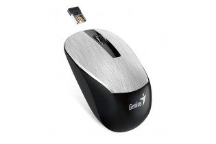  Mouse - Mouse Genius NX-7015-Blue Eye-Unified Receiver-Hairline Design 1600 DPI SILVER