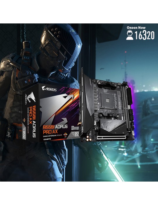  Gaming PC - Bundle Ryzen™ 5 PRO 4650G-B550 AORUS Elite AX V2-16GB-2TB HDD-250 SSD-C200 Tempered GLASS-PSU AP750GM 750W 80+ Gold