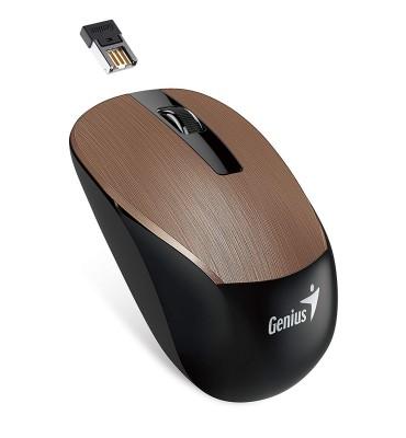 Mouse Genius NX-7015-Blue Eye-Unified Receiver-Hairline Design 1600 DPI Brown