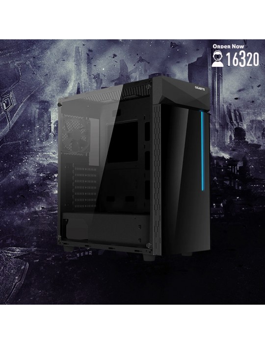  Gaming PC - Bundle Ryzen™ 5 PRO 4650G-AMD A520M DS3H-16GB-2TB HDD-250 SSD-C200 Tempered GLASS-PSU P550B 550W 80+Bronze