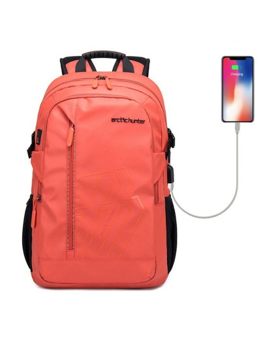  حقائب عالية الجوده - Arctic Hunter B00387 Laptop Backpack-15.6 inch-Orange