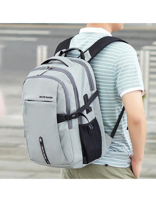  Carry Case - Arctic Hunter B00388 Laptop Backpack-15.6 inch-Gray