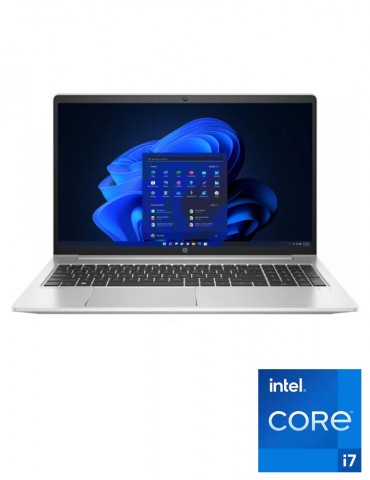 HP ProBook 450 G9 i7-1255U-8GB DDR4-SSD 512G NVMe-Intel iris Xe Graphics-FPR-15.6 HD-DOS-Silver