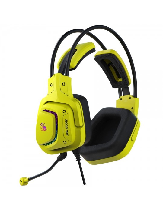 Headphones - Bloody G575 7.1 RGB USB-Punk Yellow