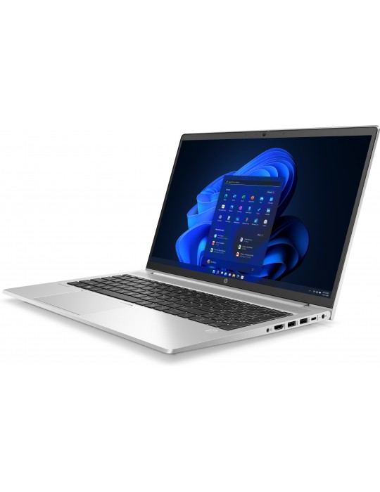  Laptop - HP ProBook 450 G9 i7-1255U-8GB DDR4-SSD 512G NVMe-Intel iris Xe Graphics-FPR-15.6 HD-DOS-Silver