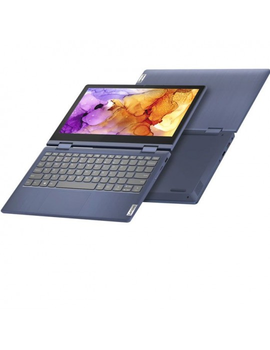  كمبيوتر محمول - Lenovo IdeaPad Flex 3 Athlon 3050U-4GB-SSD 128GB-AMD Radeon Graphics-11.6 FHD Touchscreen-Blue