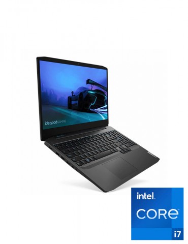 Lenovo IdeaPad Gaming 3 15IHU6 i7-11370H-16GB-SSD 512GB-RTX3050TI-4G-15.6 FHD IPS-DOS-PHANTOM-BLACK