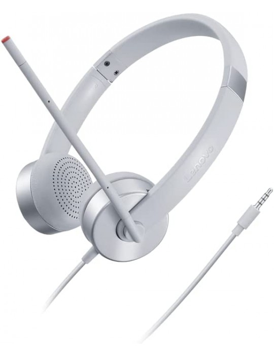  Headphones - Lenovo 100 Stereo Analog GXD1B60597-3.5mm Silver