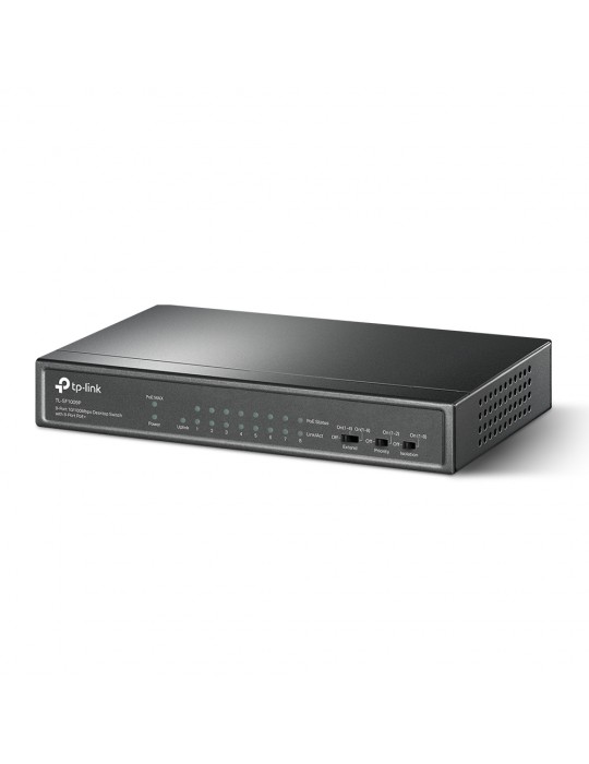  Networking - TPlink 9-Port 10/100Mbps Desktop Switch with 8-Port PoE+ SF1009P