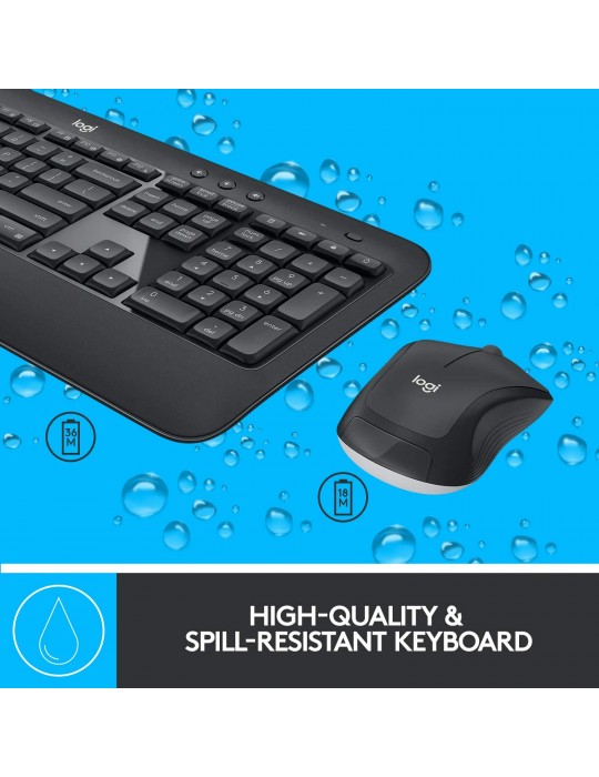  Keyboard & Mouse - Logitech KB+Mouse Wireless ADVANCED MK540