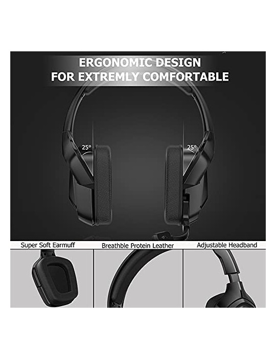  Headphones - ONIKUMA K20-3.5mm-RGB-Black