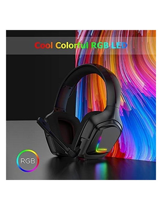  Headphones - ONIKUMA K20-3.5mm-RGB-Black