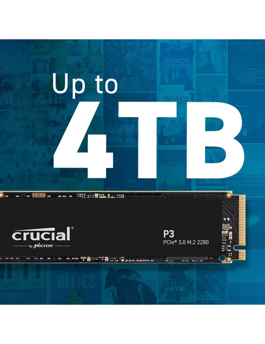  M.2 - SSD Crucial 2TB P3 PCIe 3.0 NVME
