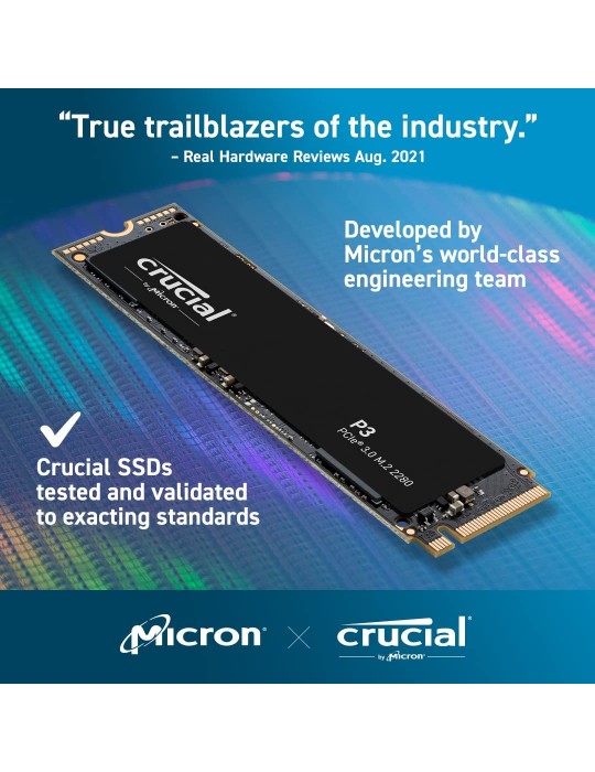  M.2 - SSD Crucial 2TB P3 PCIe 3.0 NVME