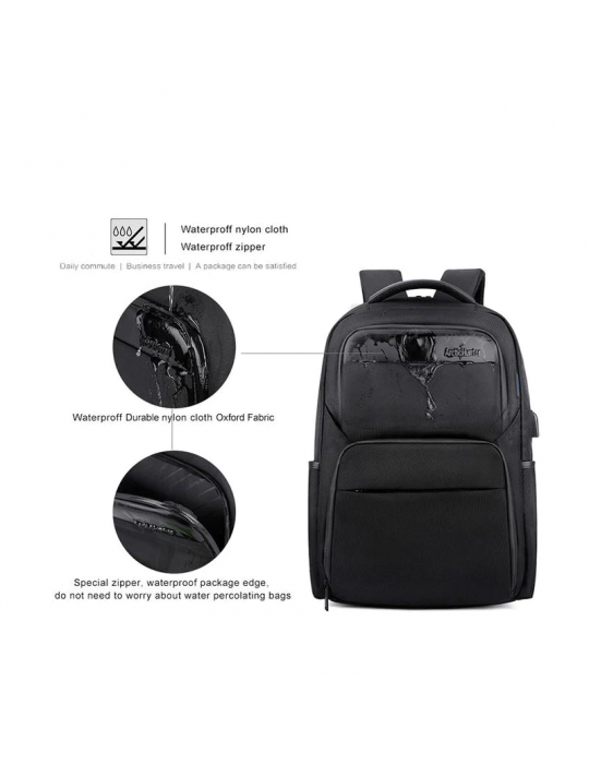  Carry Case - ARCTIC HUNTER B00113C Laptop Backpack-15.6 Inch-Black