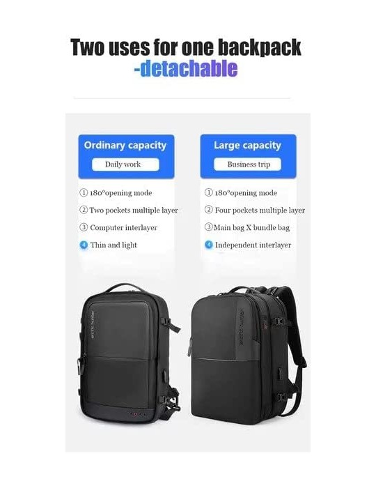  Carry Case - ARCTIC HUNTER B00382 Laptop Backpack-15.6 Inch-Black