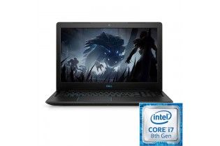  Laptop - DELL Inspiron G 3-3579-Intel Core i7-8750H-16GB RAM DDR4-1TB HDD-SSD 256GB-VGA GTX 1050Ti 4GB-15.6"-DOS-Black