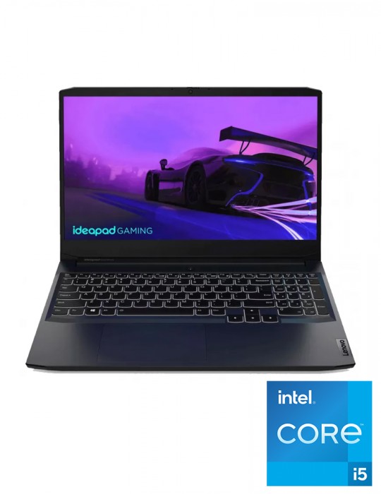  Laptop - Lenovo IdeaPad Gaming 3 Intel core i5-11300H-8GB-SSD 256GB-RTX3050-4GB-15.6 FHD 120Hz-WIN 11-Shadow Black