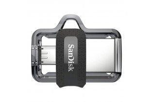  فلاش ميمورى - Flash Memory256GB SanDisk (Ultra Dual Drive) OTG, Gray