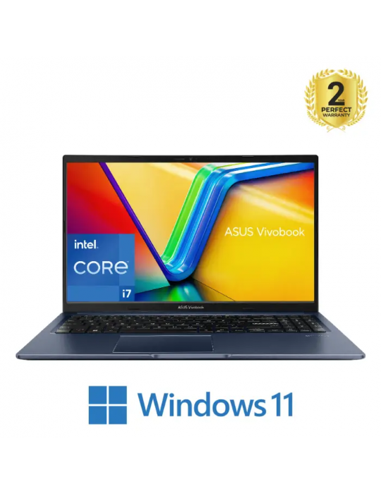  Laptop - ASUS VivoBook 15 X1502ZA-EJ007W i7-1255U-8GB-SSD 512GB-Intel Iris Xe Graphics-15.6 FHD-Win11-Quiet Blue