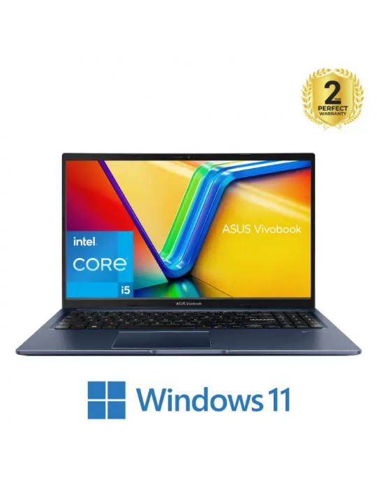  Laptop - ASUS VivoBook 15 X1502ZA-EJ005W i5-1235U-8GB-SSD 512GB-Intel Iris Xe Graphics-15.6 FHD-Win11-Quiet Blue