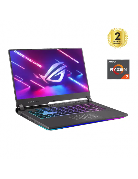  Laptop - ASUS ROG Strix G15 G513RM-LN007W AMD R7-6800H-16GB DDR5-SSD 1TB-RTX3060-6GB-15.6 WQHD 240Hz-Win11-Eclipse Gray