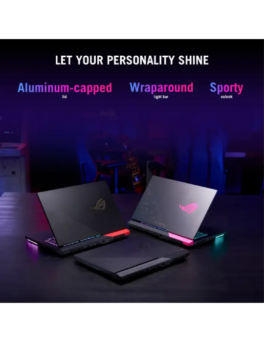  Laptop - ASUS ROG Strix G15 G513RM-LN007W AMD R7-6800H-16GB DDR5-SSD 1TB-RTX3060-6GB-15.6 WQHD 240Hz-Win11-Eclipse Gray