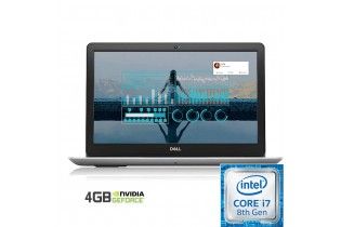  كمبيوتر محمول - Dell Inspiron N 5583 Intel Core i7-8565U-8GB RAM DDR4 -1TB HDD -DVD-VGA NVidia MX130 4GB-15.6" HD-DOS-Silver