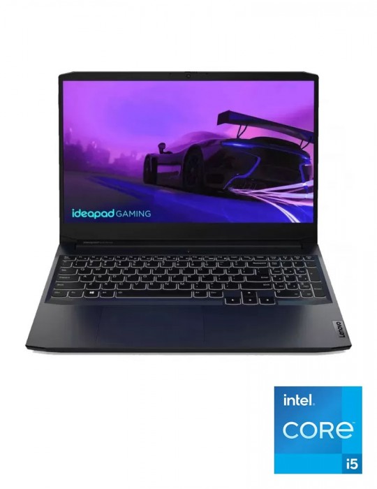  Laptop - Lenovo IdeaPad Gaming 3 Intel core i5-11300H-8GB-SSD 256GB-RTX3050-4GB-15.6 FHD 120Hz-WIN 11-Shadow Black