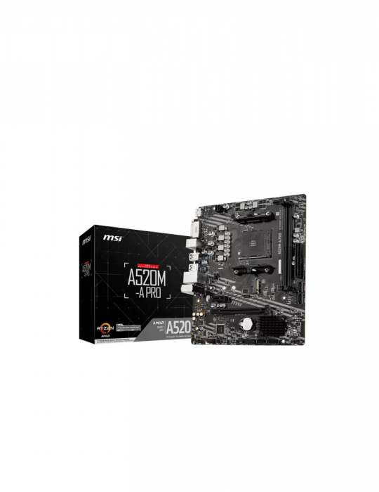  Gaming PC - Bundle AMD Ryzen™ 3 4100-3.8GHZ- 4.0GHZ-4C/8T BOX-MB MSI ™ AMD A520M-A PRO-VGA MSI GeForce GT 710 2G D3H LP