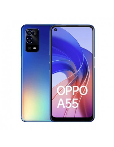 Oppo A55-4GB Ram-128GB Internal Storage-Rainbow Blue