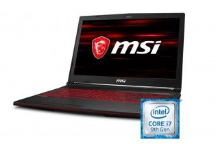  Laptop - msi GL63 8SD Intel Core i7-9750H-16GB DDR4-SSD 256GB+1TB-NVIDIA GTX1660Ti-6GB GDDR6-15.6" FHD-Win10