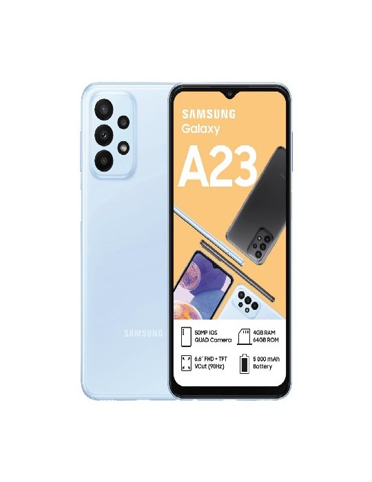  الموبايل & التابلت - Samsung Galaxy A23-4GB Ram-128GB Internal Storage-Light Blue