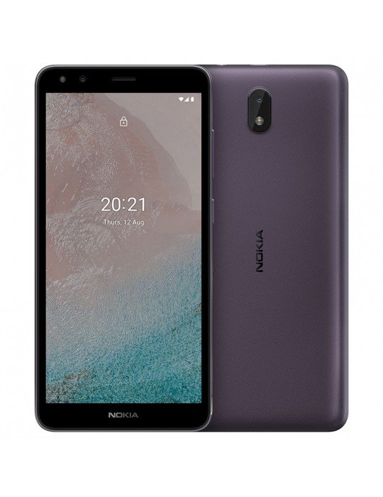  الموبايل & التابلت - Nokia C1 2nd Edition-1GB Ram-16GB Internal Storage-Android Go-Purple