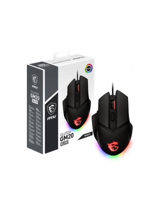  Mouse - MSI ™ Clutch GM20 ELITE GAMING Mouse-Black