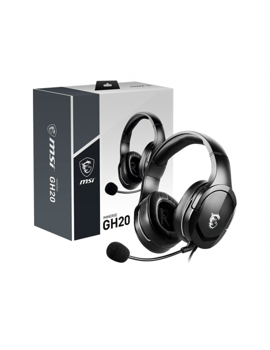  Headphones - MSI™ IMMERSE GH20-USB-3.5mm-Black