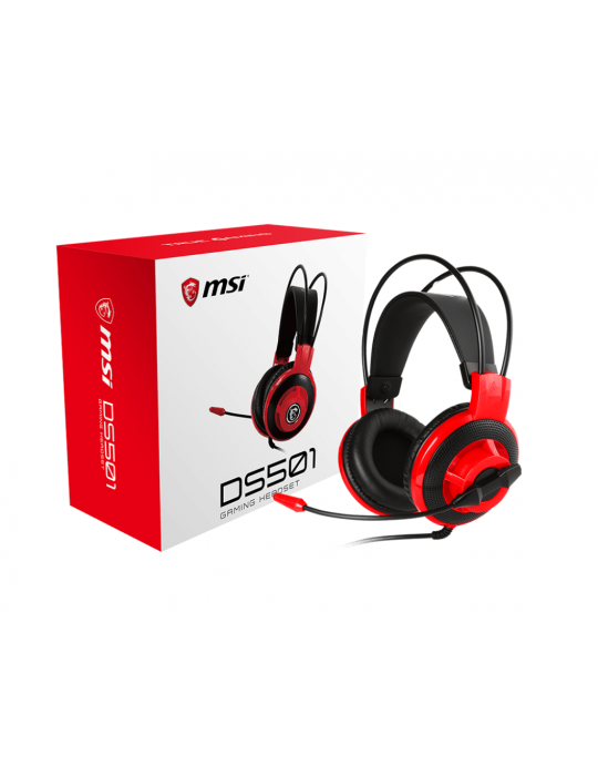  سماعات اذن - MSI ™ DS501 GAMING HEADSET-3.5mm-Black