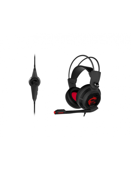  Headphones - MSI ™ DS502 GAMING HEADSET-USB2.0-Black