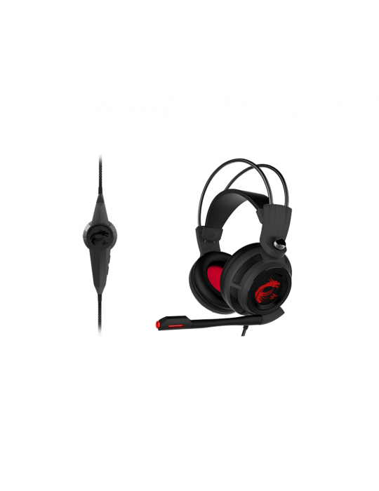  سماعات اذن - MSI ™ DS502 GAMING HEADSET-USB2.0-Black