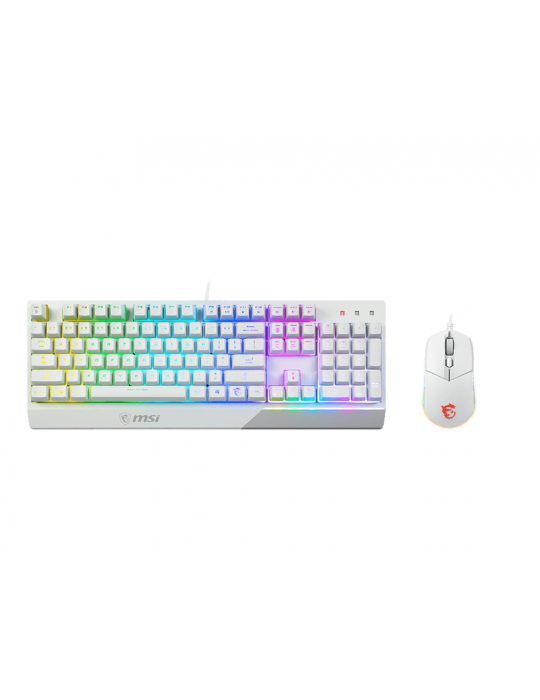  الصفحة الرئيسية - MSI ™ VIGOR GK30 KB+Mouse COMBO-Wired-White