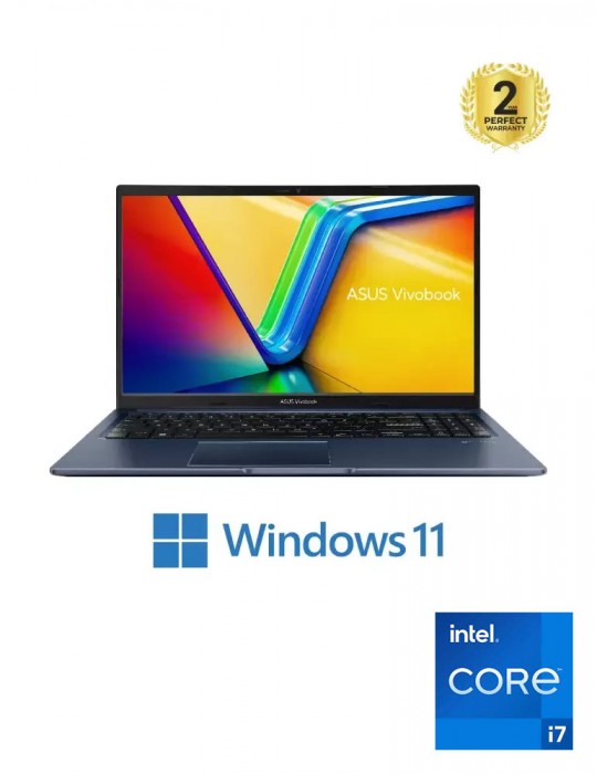  كمبيوتر محمول - ASUS VivoBook 15 X1502ZA-EJ007W i7-1255U-8GB-SSD 512GB-Intel Iris Xe Graphics-15.6 FHD-Win11-Quiet Blue