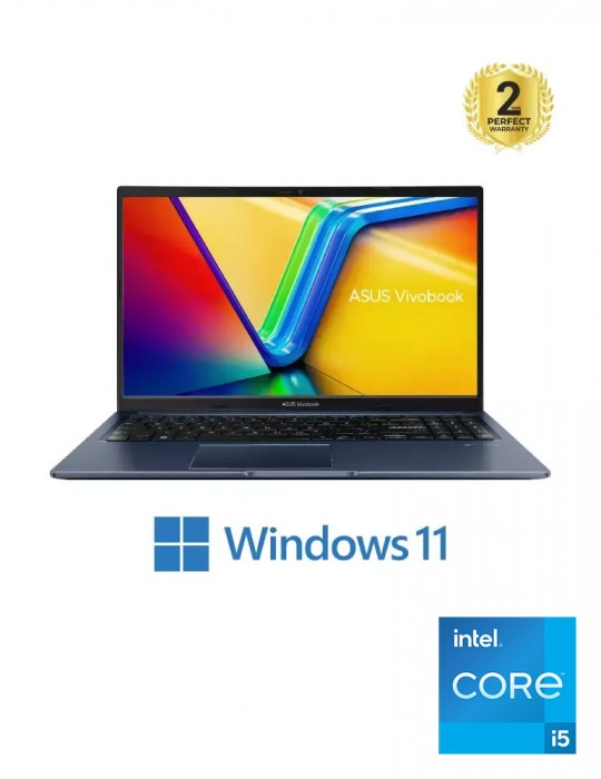 كمبيوتر محمول - ASUS VivoBook 15 X1502ZA-EJ005W i5-1235U-8GB-SSD 512GB-Intel Iris Xe Graphics-15.6 FHD-Win11-Quiet Blue