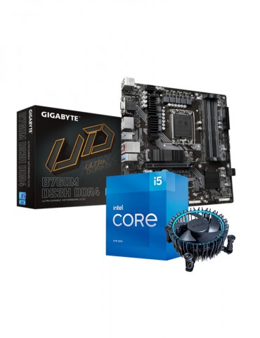 Bundle CPU Intel® Core™ i5-13400/20MB Cache-Box- LGA1700-With Fan-MB GIGABYTE™ Intel® B760 DS3H DDR4-rev. 1.0