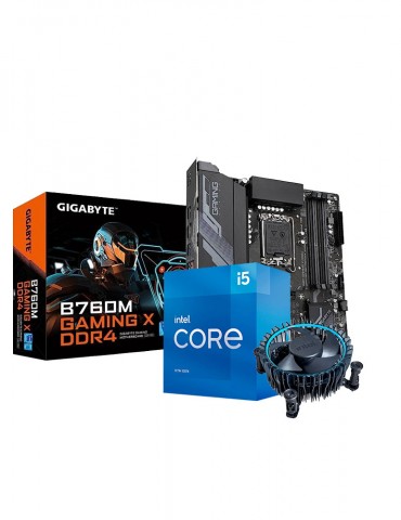 Bundle CPU Intel® Core™ i5-13400/20MB Cache-Box-LGA1700-With Fan-MB GIGABYTE™ Intel® B760M GAMING X DDR4-rev. 1.0