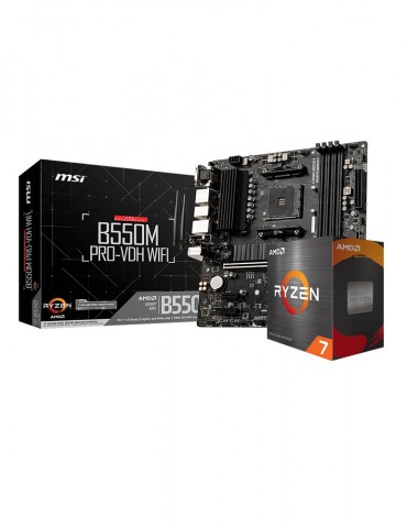 Bundle AMD Ryzen™ 7 5700G 8C/16T BOX-MB MSI ™ AMD B550M PRO-VDH WIFI